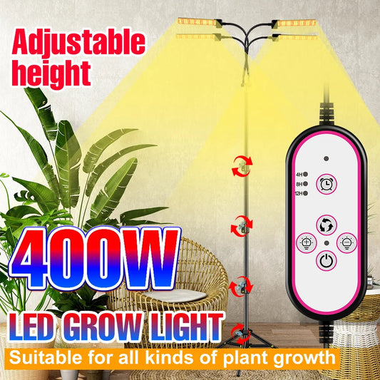 Bombilla LED de espectro completo para cultivo hidropónico, lámpara LED de cultivo para plantas de 12V, Fitolampy, lámpara Phyto ajustable de 360 °, LED para el hogar de 300W y 400W