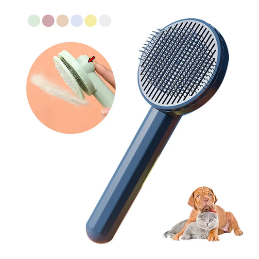 Cepillo para perros y gatos, cepillo de cuidado para mascotas, para quitar el pelo, peine para quitar el pelo de Gato, accesorios de limpieza para el cuidado de cachorros y gatitos